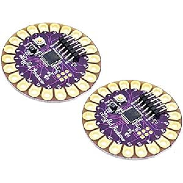 TECNOIOT 2 x Lilypad 328 Galvenā plate ATmega328P ATmega328 16M | 2 x Lilypad 328 mātesplate ATmega328P ATmega328 16M