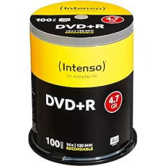 Intenso 4111156 DVD+R 16x 100 Pack Cakebox