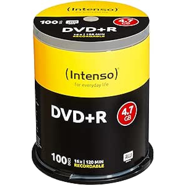 Intenso 4111156 DVD+R 16x 100 Pack Cakebox