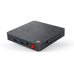 Mini dators Windows 10, mini galddators T4 Pro Intel Celeron N3350 4GB RAM 64GB Atbalsta 4K HD/Dual HDMI/Dual WiFi (2.4G + 5.8G)/Ethernet 1000M/USB 3.0x4/BT 4.0