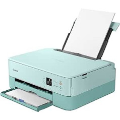 Canon PIXMA TS5353a GR Printer Colour Inkjet Multifunctional Device DIN A4 (Scanner, Copier, OLED, 4800 x 1200 dpi, USB, WLAN, Duplex Printing, 2 Paper Feeders), Mint