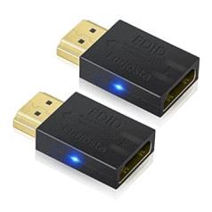 Mini 4K HDMI EDID emulatora caurlaides adaptera savienojuma HDMI fiktīvais spraudnis datoram vairāku displeju iestatīšanas monitors projektors video sadalītāja slēdzis KVM paplašinātājs AV uztvērējs 3840x2160@60Hz 2P