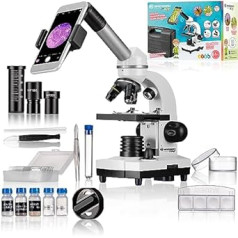 BRESSER Biolux SEL Student Microscope 40x-1600x with Smartphone Holder and Hard Case with Accessories