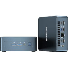 GEEKOM IT12 Mini PC, Intel i7-12650H (10 kodoli, 16 pavedieni, 4,7 GHz) galddators, Wi-Fi 6E tīkls NUC dators, 32GB DDR4 Windows 11 Pro 1024GB 8K HDMI | 2*USB4, Mini NUC dators