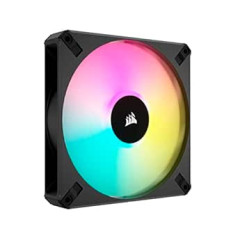 Corsair iCUE AF120 RGB ELITE 120 mm PWM Triple Fan Kit - Eight RGB LEDs Pro Fan - AirGuide Technology - Fluid Dynamic Bearing - Includes iCUE Lighting Node Core Controller - Black