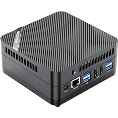 MINIS FORUM UM690S Mini dators ar AMD Ryzen 9 6900HX un AMD Radeon 680M, 2 x HDMI porti, 1 x USB4 ports, 1 x USB Type-C, 4 x USB 3.2 Type-A, Wifi6, BT 5.2, ar VESA stiprinājumu, nē RAM/SSD