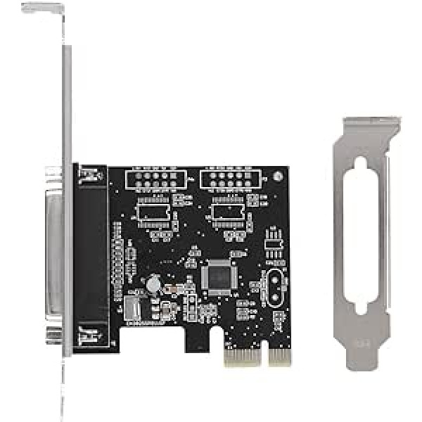 PCIE uz DB25 LPT paralēlā porta paplašināšanas karte ar zema profila kronšteinu, PCI paralēlo portu pārveidotāja adaptera kontrolieris printeriem, programmētājiem, skeneriem, DOS atbalsts, Windows 8/7/Vista/X