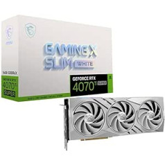 MSI GeForce RTX 4070 Ti SUPER 16G Gaming X Slim White Graphics Card