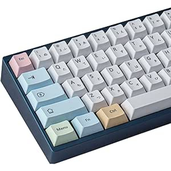 Taustiņu vāciņi 136 taustiņu ķiršu profils PBT KeyCap Dye-Sub japāņu taustiņu vāciņu krīta motīvs 61/64/87/100/104/108 MX Gateron Kailh Switch mehāniskajai tastatūrai