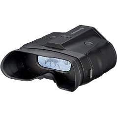 Bresser Nightlux 200 Pro Digital Night Vision Device Binocular, 3X with Digital Zoom (2x), Infrared Lighting, Large Display, Photo and Video Function