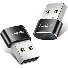 AUEDROT Mouse Jiggler nenosakāms USB peles kustinātājs ar slēdža pogu, metāla peles kustinātājs, automātisks peles kustinātājs ar 2 Jiggler režīmiem, Plug & Play, saglabā datora/klēpjdatora modināšanu, melns, 2 gab.