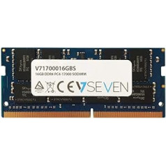 V7 V71700016GBS Piezīmjdators DDR4 SO-DIMM Arbeitsspeicher 16GB (2133MHZ, CL15, PC4-17000, 260pin, 1,2 volti)