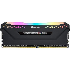 Corsair Vengeance RGB PRO 8GB (1x8GB) DDR4 3200 (PC4-25600) C16 Memory Module AMD Ryzen Optimised - Black