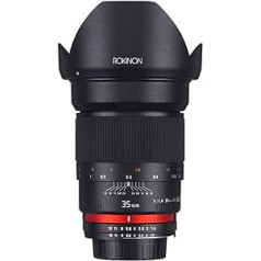 Rokinon 35 mm F1.4 AS UMC platleņķa objektīvs Sony E-Mount (NEX) (RK35M-E)