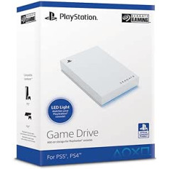 Seagate spēļu disks PS4/PS5 5 TB pārnēsājams ārējais cietais disks 2,5 collu USB 3.0 balts Modeļa Nr.: STLV5000200