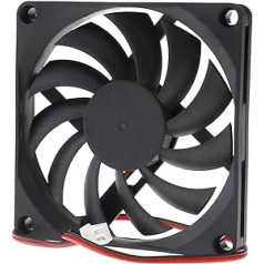 Creative-Idea 2pcs Brushless Silent 80x80x10mm DC 12V 2 Pin Computer Cooling Fan Cooling Fan