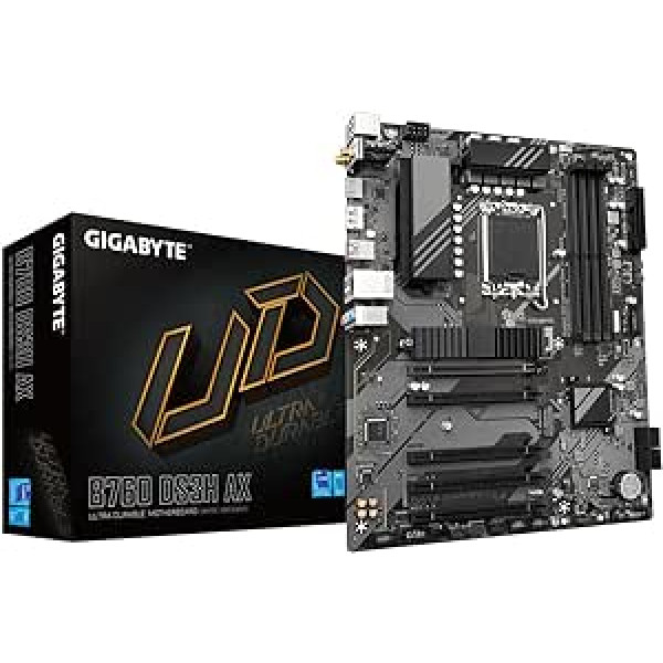 Mātesplate|GIGABYTE|Intel B760 Express|LGA1700|ATX|Atmiņa DDR5|Atmiņas sloti 4|4xPCI-Express 3.0 1x|1xPCI-Express 4.0 16x|2xM.2|1xHDMI|1xDisplayPort|2xAudio-In-Bo. 1x1x1xUSB-C|1x