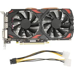 Dpofirs RX 580 grafikas karte, 8 GB GDDR5 datora video grafikas karte oriģinālā 256 bitu ar 2 ventilatoriem PCI Express 3.0 x 16 interfeisa spēļu grafikas karte datoram