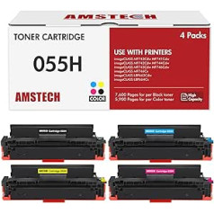 Amstech saderīgs toneris, lai aizstātu Canon 055H 055 i-SENSYS MF744Cdw MF741Cdw MF743Cdw MF745Cdw MF746Cx MF742Cdw LBP663Cdw LBP664Cx LBP663Cdw LBP664Cx LBP663Cdw BP66 0C Black Cyan Magenta