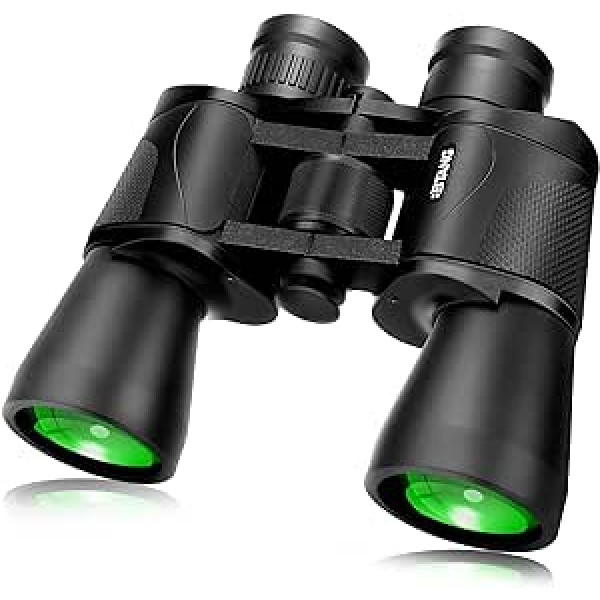 BBtang Binoculars Adult 20 x 50, HD ūdensizturīgs lauka piekabe ar BAK-4 prizmu un FMC objektīvu, binokļi zvaigžņu vērošanai, putnu vērošanai, medībām, koncertiem, sportam