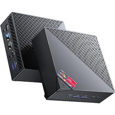 ACEMAGICIAN AM06 Pro Mini PC, AMD Ryzen 7 5700U (8C/16T, up to 4.3Ghz), 32GB DDR4 1TB NVME SSD Mini Computer with 4K Triple Display | Type-C | Dual Ethernet | WiFi 6 | BT 5.2