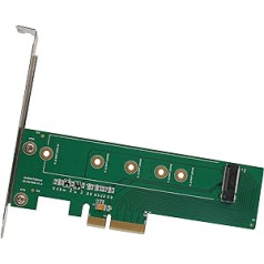 I/O Crest M.2 NGFF PCIe SSD auf PCI Express 3.0 x4 Host Adapterkarte — unterstützt M.2 M-Key PCIe (NVMe vai AHCI) tips 22110, 2280, 2260, 2242