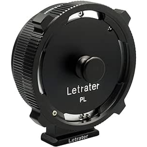 Letrater PL-EOS R objektīva adapteris PL objektīva pārveidošanai uz Canon RF kamerām, piemēram, EOS R, RF, R5, R6, C70, Komodo kamerām, matēts melns