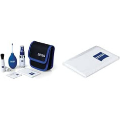 ZEISS Lens Cleaning Kit - Cleaning Kit for Lenses, Filters, Glasses, Binoculars and LCD Displays & Microfibre Cloth - Microfibre Cloth for Lenses, Filters, Glasses, Binoculars