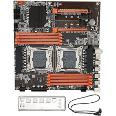 ciciglow X99 mātesplate, LGA 2011 3 CPU 8xDDR4 DIMM, 6xSATA3.0, PCIe 3.0 32Gbps, 2xNVME M.2 RJ45 Network PS/2 Mouse Keyboard Interface, USB 3.2/2.0 galddatora mātesplate