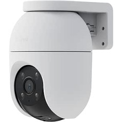 EZVIZ 5MP Pan&Tilt WLAN Camera, Outdoor Surveillance Camera with Person/Vehicle Detection, Two-Way Audio, Automatic Tracking and Colour Night Vision, Weatherproof and H.265 Video Technology, C8c 3K