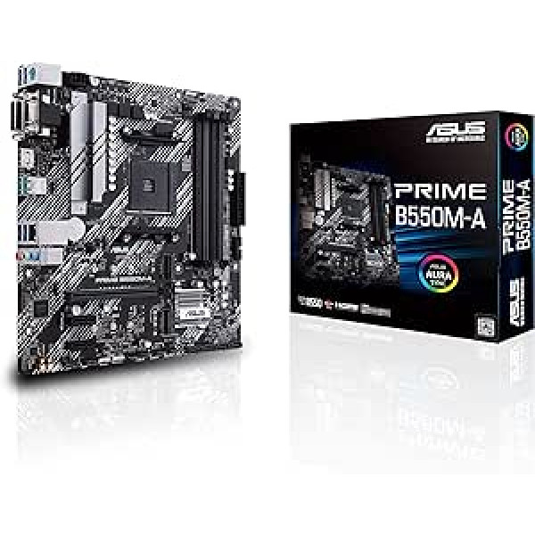 ASUS Prime B550M-A/CSM AMD AM4 (3rd Gen RyzenTM) microATX Commercial Motherboard (PCIe 4.0, E