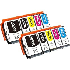 Cartridgeify 202 XL printeru kasetnes, kas ir saderīgas ar Epson 202 202XL kasetnēm Multipack for Expression Premium XP-6000 XP-6005 XP-6100 XP-6105 XP6000 XP6005 XP6100 XP6105 (iepakojumā 10)