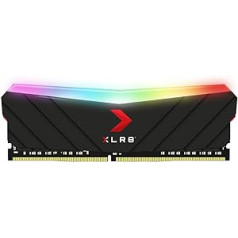 PNY XLR8 Gaming Epic-X RGB™ DDR4 3200MHz 16GB galddatora viena komplektācija, MD16GD4320016XRGB, melns