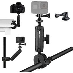 Peastrex kameras Super Clamp motocikla velosipēda stiprinājuma svira 1 collas lodveida galvas aksesuāri priekš GoPro AKASO DJI Action Insta360 DSLR digitālās kameras monitora LED gaismas B0BN3WL6PY