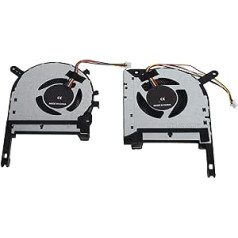 Zunate CPU Fan, 2 Pieces Aluminium Alloy GPU Cooler, Portable Laptop Fan Replacement, for ASUS TUF FX505ge FX505gm FX505dt FX705