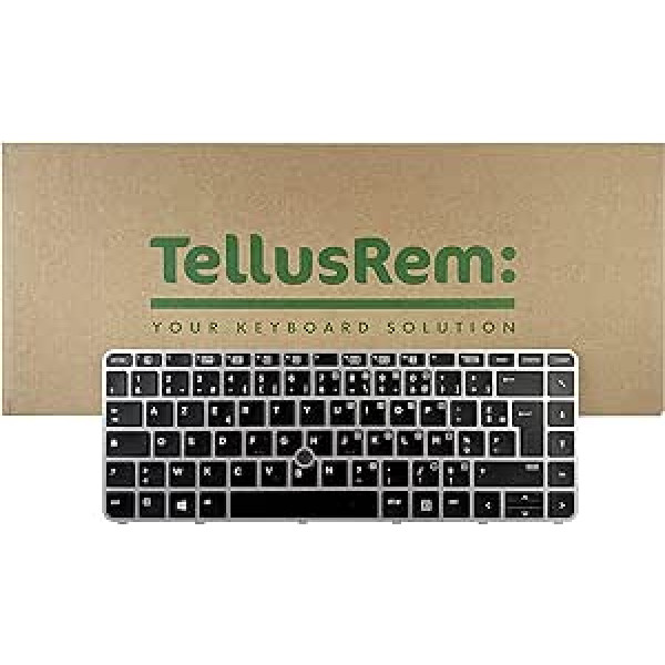 TellusRem nomaiņas tastatūras franču fona apgaismojums priekš HP 840 G3, 745 G3, 840 G4, 745 G4