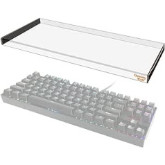 Desing Wish 87 taustiņu tastatūras vāciņš priekš Redragon K552 ūdensizturīgs daļēji pārklāts akrila vāks pret putekļiem un pret triecieniem tastatūras aizsardzības putekļu pārsegs, saderīgs ar Redragon K552 piederumiem