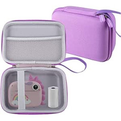 Leayjeen Kids Camera Protective Case Compatible with MINIBEAR/GlobalCrown/Gofunly/USHINING/uleway/Digital Printing Camera for Kids (Case Only), purple, Kids Backpack