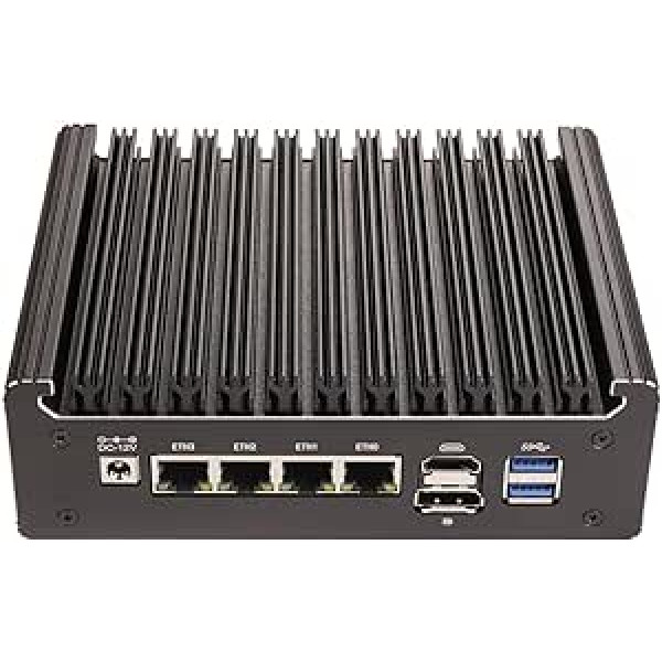 HSIPC Alder Lake N100 četrkodolu ugunsmūra mikroierīce, mini dators, nano dators, maršrutētāja dators ar 32G RAM 1T SSD, 4*i226-V RJ45 ports AES-NI