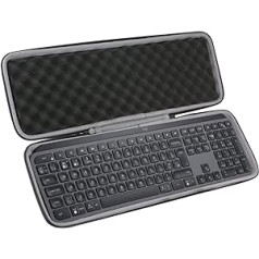 co2CREA Case Hard Travel Protective Case for Logitech MX Keys/MX Keys S/MX Keys Plus Advanced Wireless Keyboard (Case Only, Keyboard Not Included)