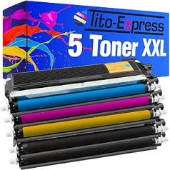 Tito-Express PlatinumSerie 5 Toner XXL saderīgs ar Brother TN-230 | DCP-9010 CN HL-3040 CN HL-3045 CN HL-3070 CN HL-3070 CW HL-3075 CW MFC-9120 CN MFC-9125 CN MFC-9320 CW MFC-9325 CW