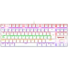 REDRAGON – KUMARA Teclado Mecanico Gaming RGB Blue Switch Español Blanco