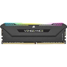 Corsair Vengeance RGB PRO SL 16GB (2x8GB) DDR4 4000 (PC4-32000) C18 galddatora atmiņa - melna, CMH16GX4M2Z4000C18, melna