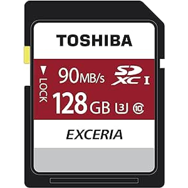 Kioxia Exceria N302 128GB SD Memory Card 90 MB/s 4K HD - THN-N302R1280E4