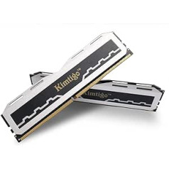 Kimtigo DDR4 32GB (16GB x 2) 3200MHz PC4-25600 CL19 1.2V U-DIMM nebuferēts bez ECC spēlēm un augstai veiktspējai, saderīgs ar galddatora atmiņas moduļa RAM jaunināšanas datora atmiņu