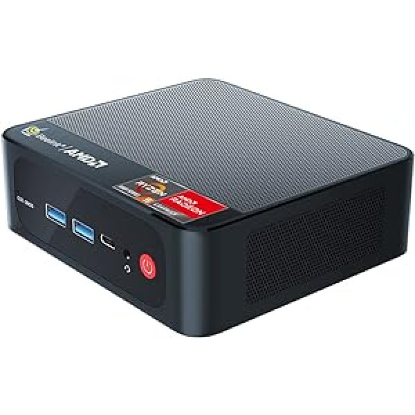 Beelink SER5 Pro Mini PC, AMD Ryzen 7 5700U (līdz 4,3 GHz) 8C/16T, Mini Computer 32GB DDR4 RAM 1TB NVMe SSD, Mini Galddators 4K 60Hz Trīskāršā ekrāna displejs HDMI & DP & USB-C WiFi6 BT5.2 W11