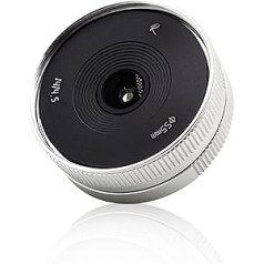 AstrHori 14 mm F4.5 īpaši plata leņķa manuāla APS-C objektīvs ar spēcīgu pret kropļošanu saderīgs ar Sony E-Mount spoguļkameru A6000,A6300,A6400,A6500,A5100,A5000,A6600,NEX-3 utt (Silver)