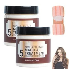 ‎Ahyxhy Nourishing Magical Treatment 5 Seconds to Restore Soft Hair Mask, Hair Repair Cream, Magical Treatment Hair Mask, Collagen Hair Mask for Damaged Hair, Deep Conditioner for Dry Damaged Hair (2 Pieces)