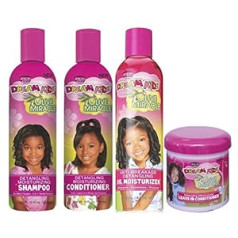 Dream Kids African Pride Olive Miracle Dream Kids Detangling Care 4 упаковки (4 x 355 мл) Кондиционер 355 мл Увлажняющее масло 236 мл Кондиционер, не требующий смывания 425 г