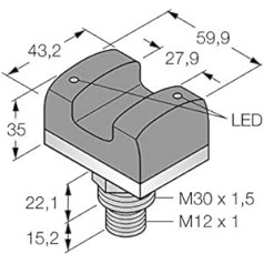 3067505 — VTBP6Q, Opto Sensor Berührungstaster mit Beleuchtung